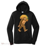 Women's Hoodie Walking Primate Carrying A Giant Taco And Vegetables
