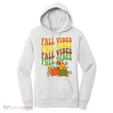 Women's Hoodie Fall Vibes Colorful Pumpkins Leaves And Autumn Scenery Hoodie