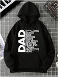 Men's Hoodie Dad Strong Wise Heroic Traits Printed Hoodie