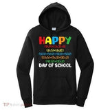 Women's Hoodie Happy Colorful Letters With Multilingual Message On First Day Of School Hoodie