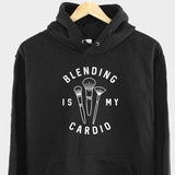 Men's Hoodie Blending Is My Cardio With Soft Artistic Makeup Brushes