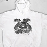Men's Hoodie Resting Together In Tranquil Pile Of Small Sleeping Mice