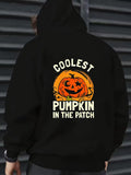 Men's Hoodie Coolest Pumpkin In The Patch Surrounded By Glowing Orange Festive Jack O Lantern Pumpkin