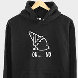 Men's Hoodie Oh No Melting Ice Cream In A Dripping Cone Design