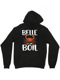 Men's Hoodie Belle Of The Boil Cartoon Crab With Claws Among Bubbles
