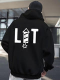 Men's Hoodie Festive Spark With Firework Shaped Lettering Under Daylight Hoodie