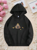 Men's Hoodie Charming Forest Bear Surrounded By Honey Pots Under Sweet Sunlight Bear