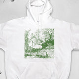 Men's Hoodie Lush Countryside Greenery With Trees Under Soft Dappled Sunlight Field