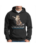 Men's Hoodie Forever Your Furball Playful Tabby Cat With Outstretched Paws