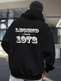 Men's Hoodie Legend Since Nineteen Seventy Two Design Typography Hoodie