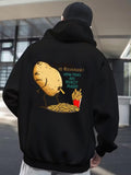 Men's Hoodie Secret Revealed Among Golden Fries And Curious Potato