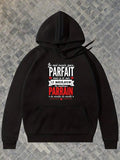 Men's Hoodie French text print