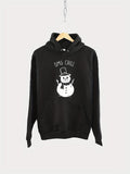 Men's Hoodie OMG Chill With Happy Snowman Wearing A Top Hat