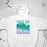 Men's Hoodie Take Me Under Sunset Skies With Palm Trees At Beach
