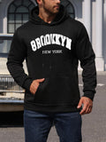 Men's Hoodie Brooklyn New York Classic City Urban Black Hoodie