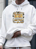 Men's Hoodie Happy New Year With Balloons Party Confetti And Golden Numbers Hoodie
