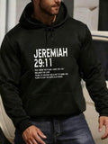 Men's Hoodie Jeremiah 2911 Classic Scriptures Bold White Lettering Hoodie