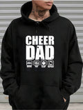Men's Hoodie Cheer Dad With Icons For Drive Pay Clap Repeat Hoodie