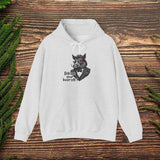 Men's Hoodie Dapper Wolf With Glasses Looking Serious Under Soft Light Wolf