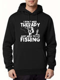 Men's Hoodie I Dont Need Therapy Just Need To Go Fishing Relaxing Outdoors Motif With Rod Catching Fish Hoodie