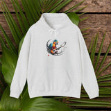 Men's Hoodie Gentle River Currents With Vibrant Orange Fox Resting Amid Branches Fox