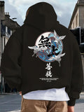 Men's Hoodie Gentle Koi Swimming Around Flowing Water Ripples Hoodie