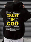 Men's Hoodie Trust In God With Hope And Strength Amid Challenges Hoodie