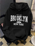 Men's Hoodie Brooklyn Established 1987 Usa Among City New York Skyline