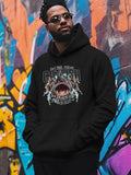 Men's Hoodie King Fish Big Cat With Splashes Crashing Waves Wild Catfish