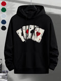 Men's Hoodie Playing Card Suits With Bright Artistic Effects Poker Cards