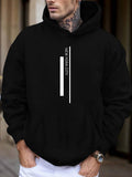 Men's Hoodie New York City Minimalist Vertical Lines With Stark Contrast Hoodie