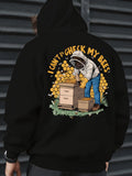 Men's Hoodie I Cant I Have To Check My Bees Surrounded By Honeycombs Nature And Flowers Beekeeper