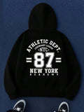 Men's Hoodie Athletic Dept Legendary Leader With Large Numbers And Bold Letters Hoodie