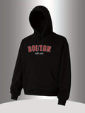 Men's Hoodie Boston Established Year Print With Classic Red Lettering Hoodie
