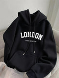 Men's Hoodie London Westminster Letters On Classic Cozy Hooded Sweatshirt