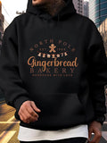 Men's Hoodie North Pole Gingerbread Bakery With Festive Cookie Decorations Hoodie