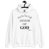 Men's Hoodie Put On The Full Armor Of God Statement Hoodie With Bold Religious Message Sweatshirt