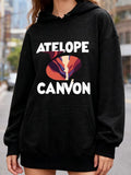 Women's Hoodie Antelope Canyon Bold Abstract Desert Cliff Graphic Canyon