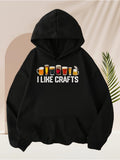 Men's Hoodie I Like Crafts Glasses Of Beer In Colorful Collection Hoodie