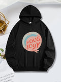 Women's Hoodie Retro Pastel Balloon With Blue And Pink Lettering Balloon