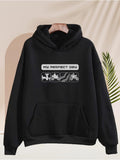 Men's Hoodie My Perfect Day Icons Showing Sport Bike And Running Activities