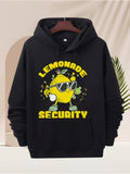 Men's Hoodie Lemonade Security Cartoon Citrus With Sunglasses Dancing Lemon