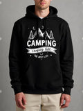 Men's Hoodie Camping Life Under Stars With Pine Trees Best Life Hoodie