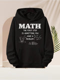 Men's Hoodie Math The First Step Is Admitting You Have A Problem Formulas Hoodie