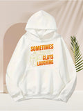 Men's Hoodie Sometimes Clays Laughing With Sketchy Abstract Shapes Hoodie