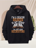 Men's Hoodie Im A Deacon Heaven Is My Home Recruiting Open Holy Bible Hoodie