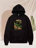Men's Hoodie This Is Rock And Roll Vibrant Abstract Shapes Over Checkerboard Pattern