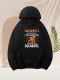 Men's Hoodie Squirrels Are Awesome Bright Stars With Cute Brown Orange Squirrel
