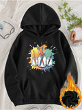Women's Hoodie Colorful Splash With Artistic Brushes And Vibrant Paint Buckets Hoodie