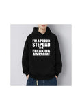 Men's Hoodie Im A Proud Stepdad Of A Freaking Awesome Stepdad